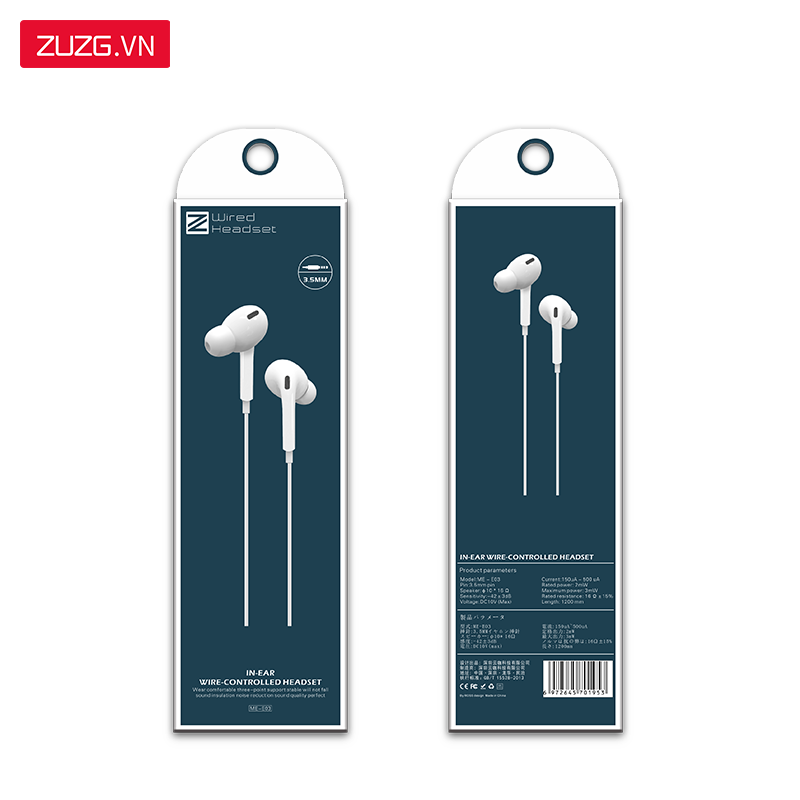 Tai nghe 3.5mm chống ồn ZUZG E03