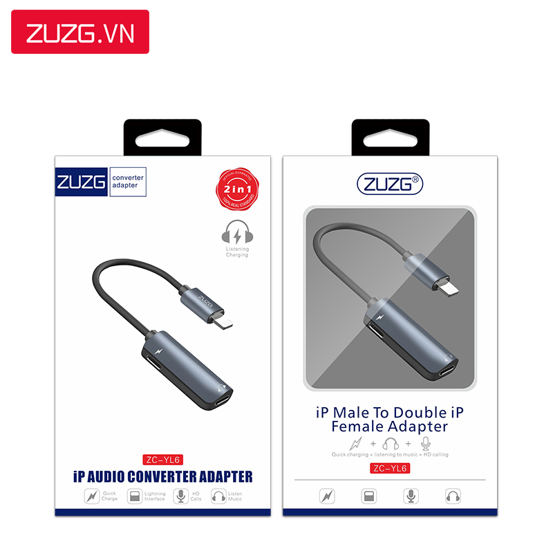 Jack chuyển Lightning to Lightning + Lightning ZUZG YL6