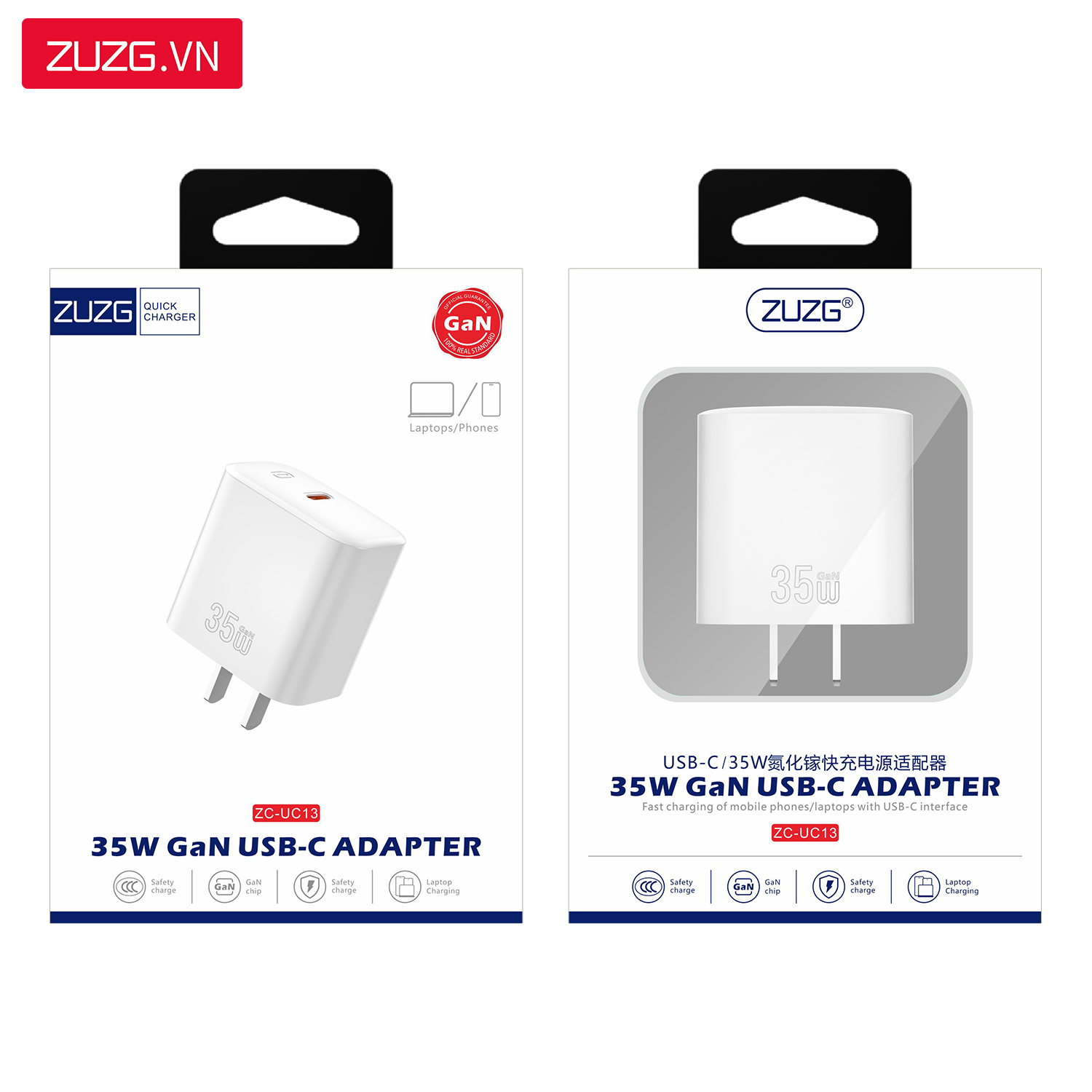 Củ sạc nhanh iPhone/Samsung 35W ZUZG - UC13