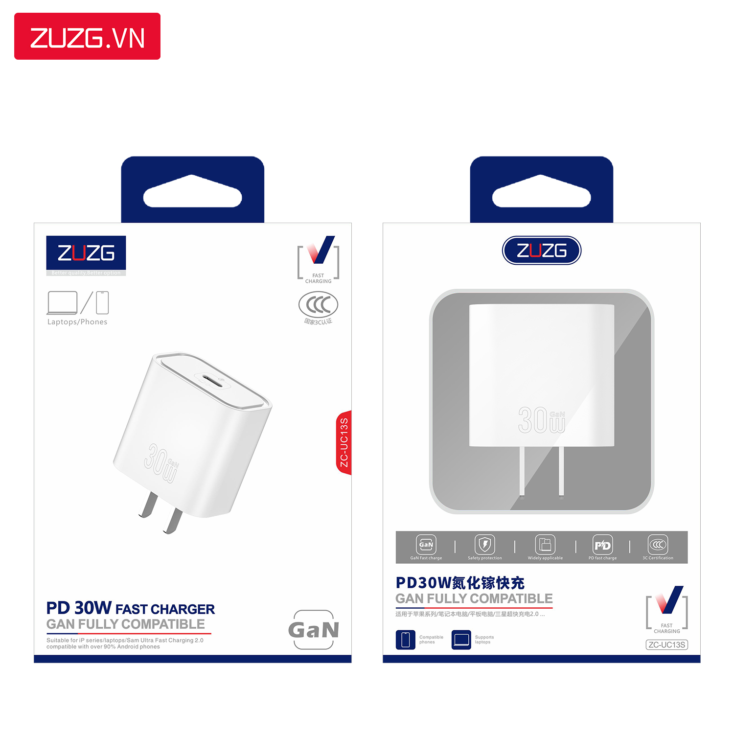 Củ sạc siêu nhanh 20W ZUZG - UC13S