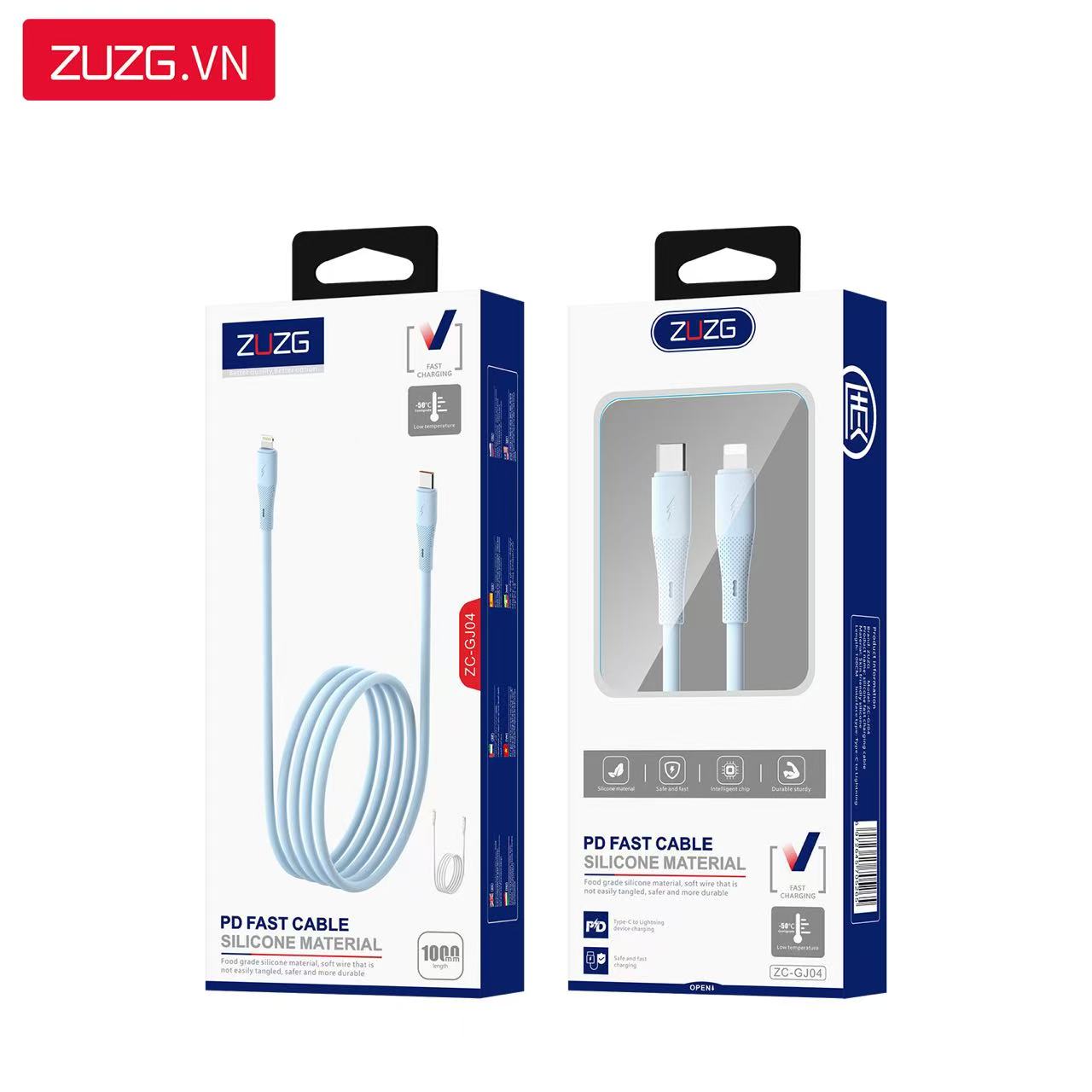 Cáp dẻo sạc nhanh 27W C-L ZUZG - GJ04